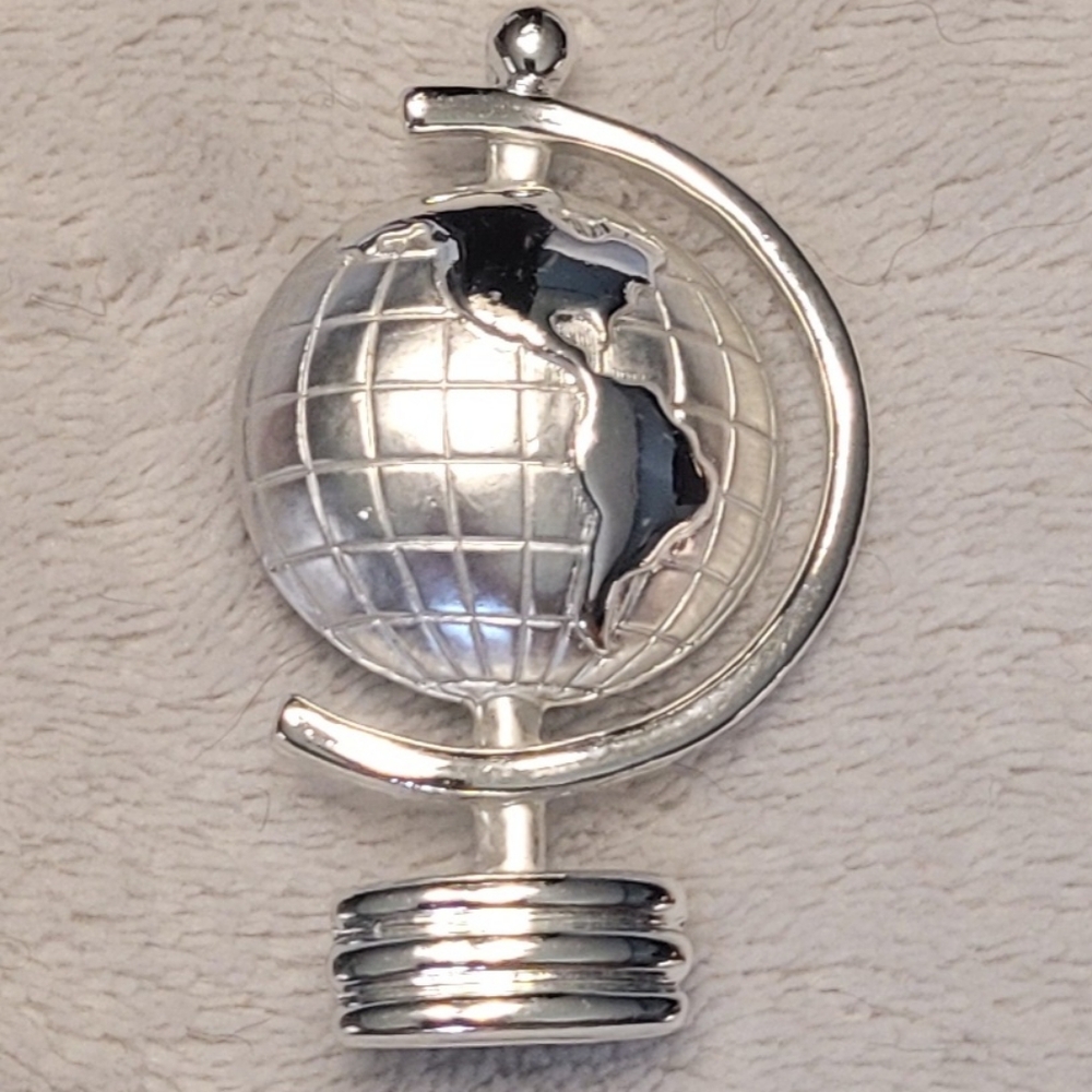 Globe Brooch